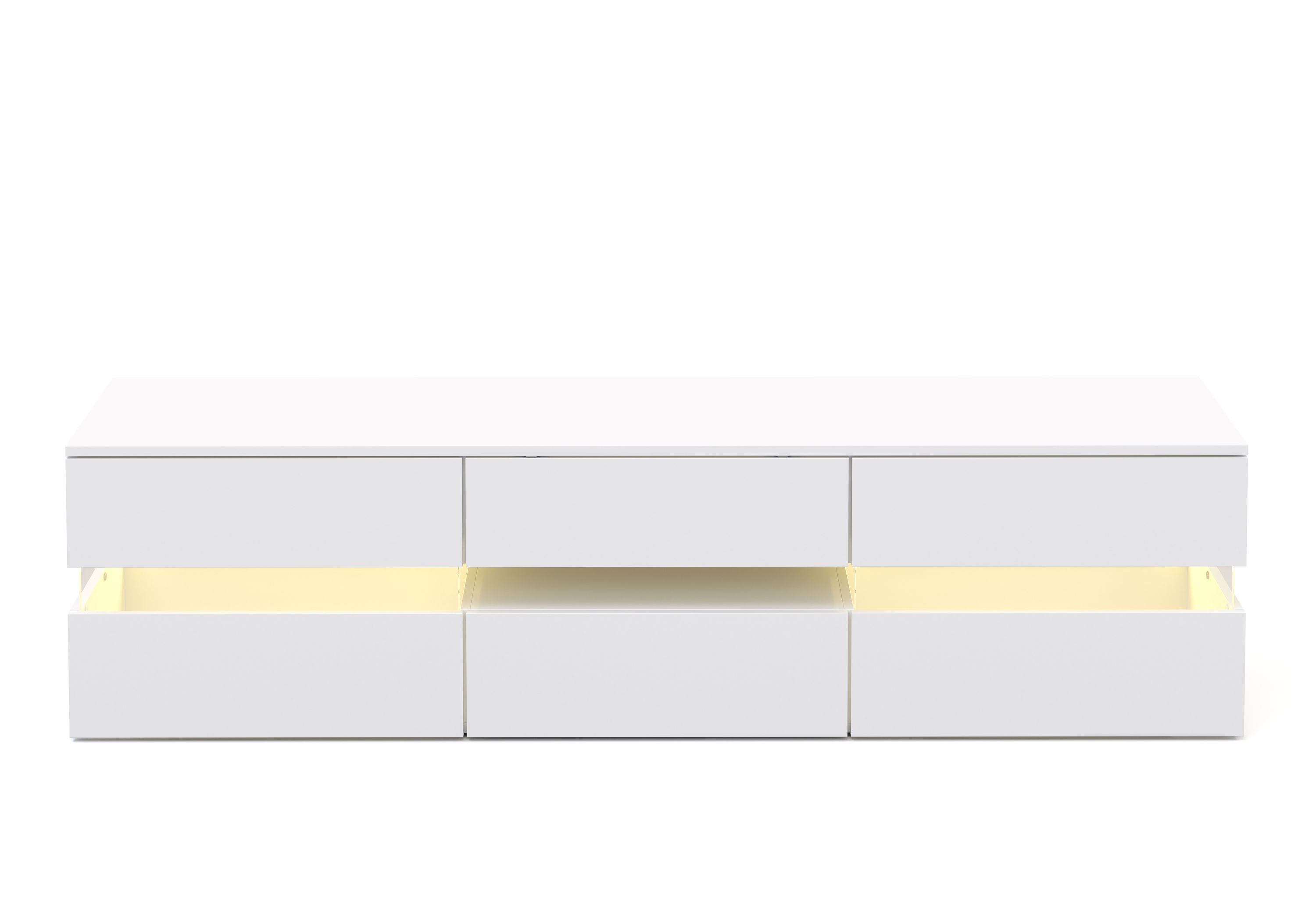 TV Möbel LED PALA weiss