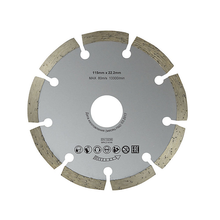 Disque diamant discontinu 115 x 22,2 mm