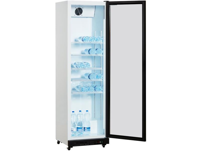 Kibernetik Gewerbekühlschrank Gastro Rechts Kühlschrank, Freistehend, Schwarz/Weiss