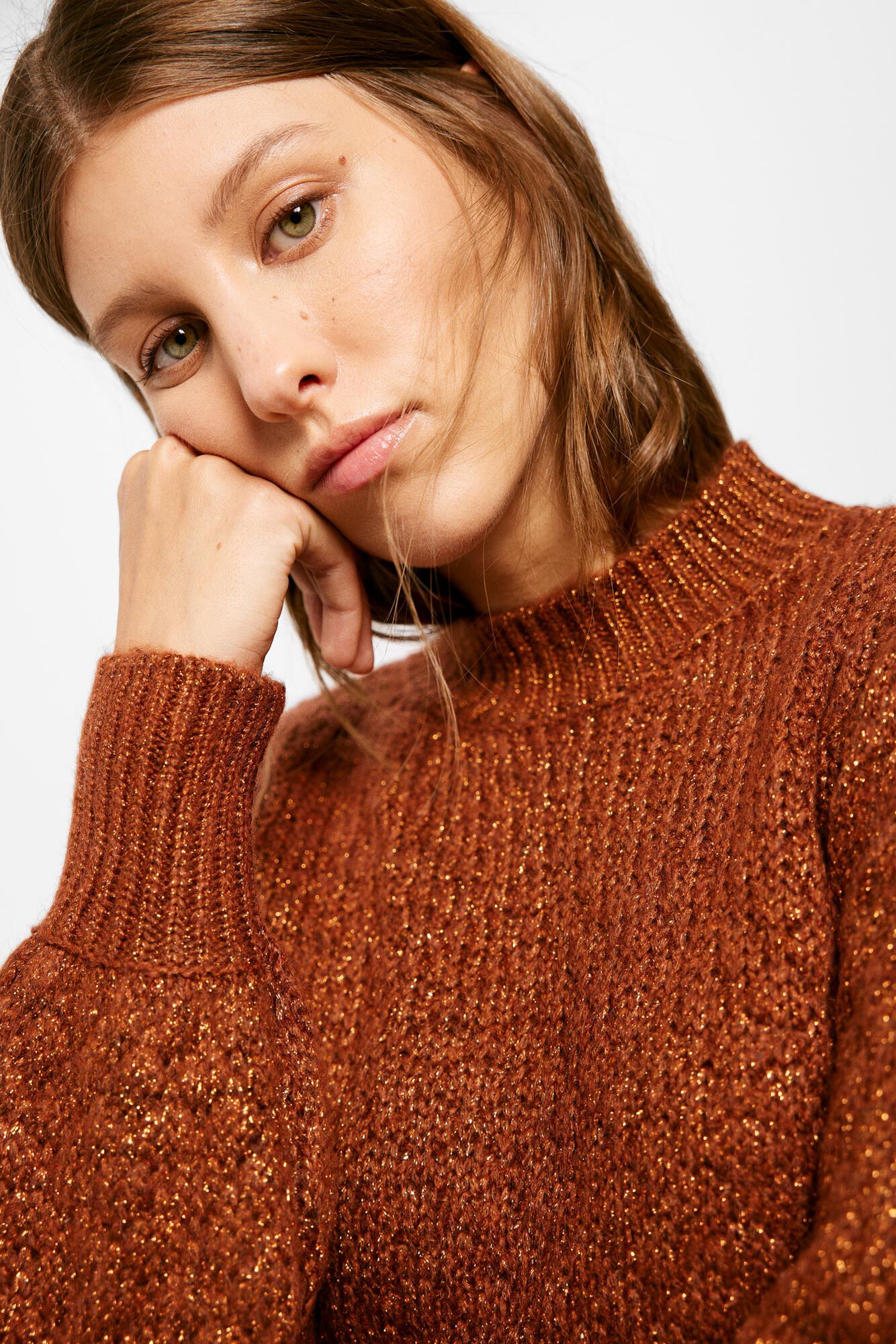 Jersey de estrutura de lã lurex