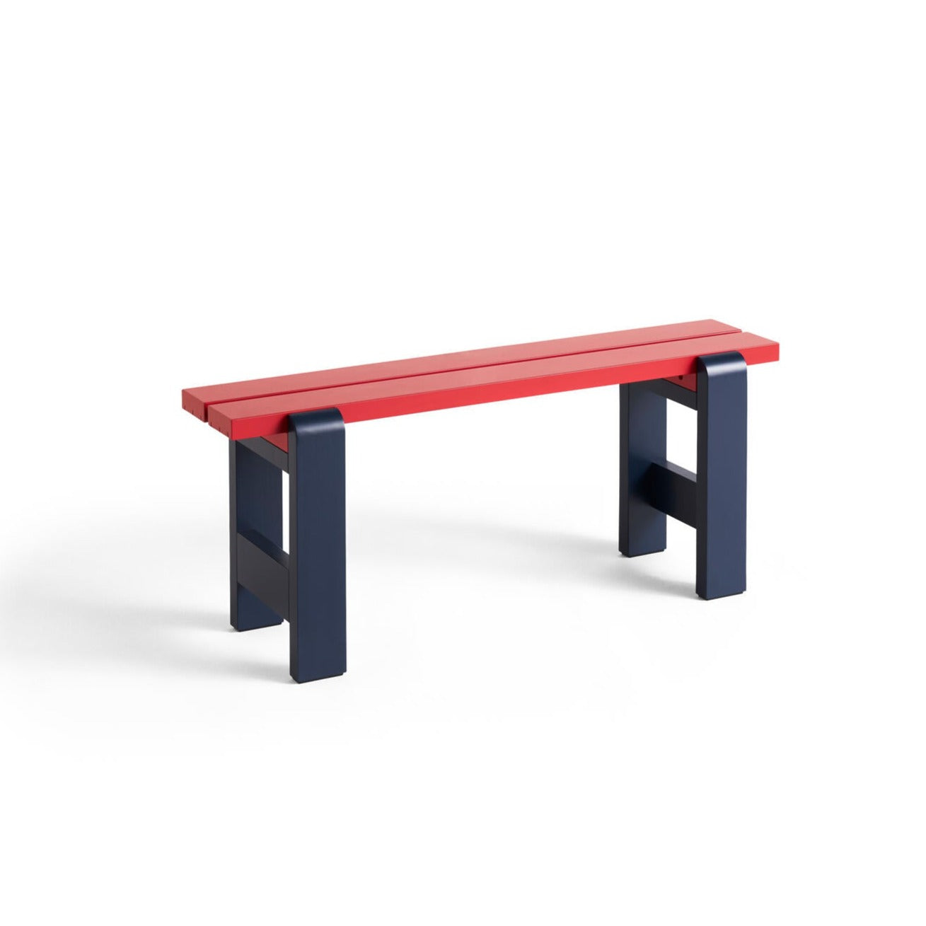 HAY  Weekday Duo havebænk - Wine Red/Steel Blue
