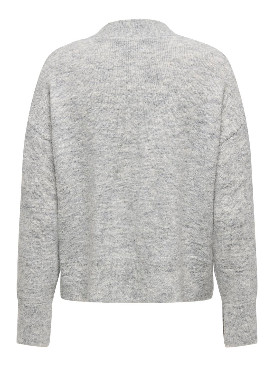 ONLALLISON Strickjacke Light Grey Melange