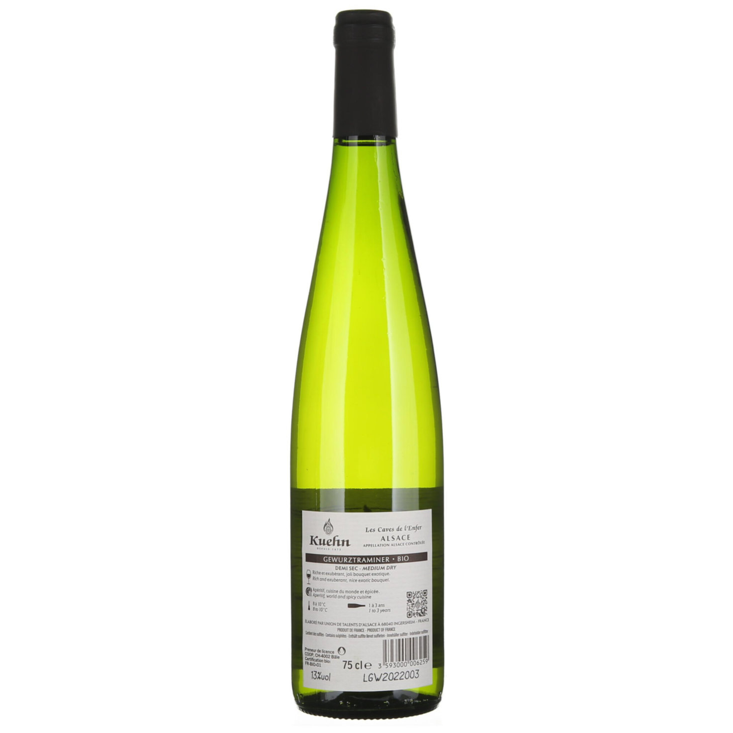 Naturaplan Bio Alsace AOC Gewürztraminer Kuehn -75cl