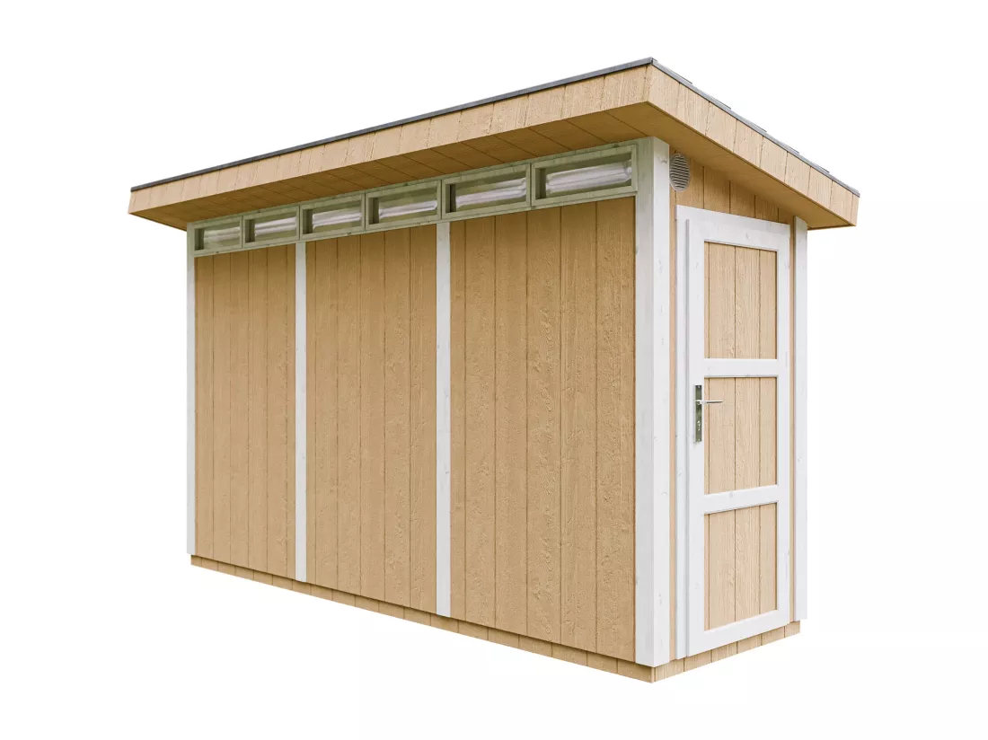 Abri de Jardin Qualité Premium 4m² /L161xL412xH239 cm - Timbela M902-HARVEST HONEY