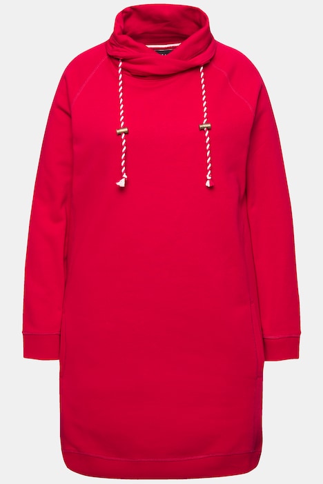 Sweatkleid, Stehkragen, Langarm, Taschen