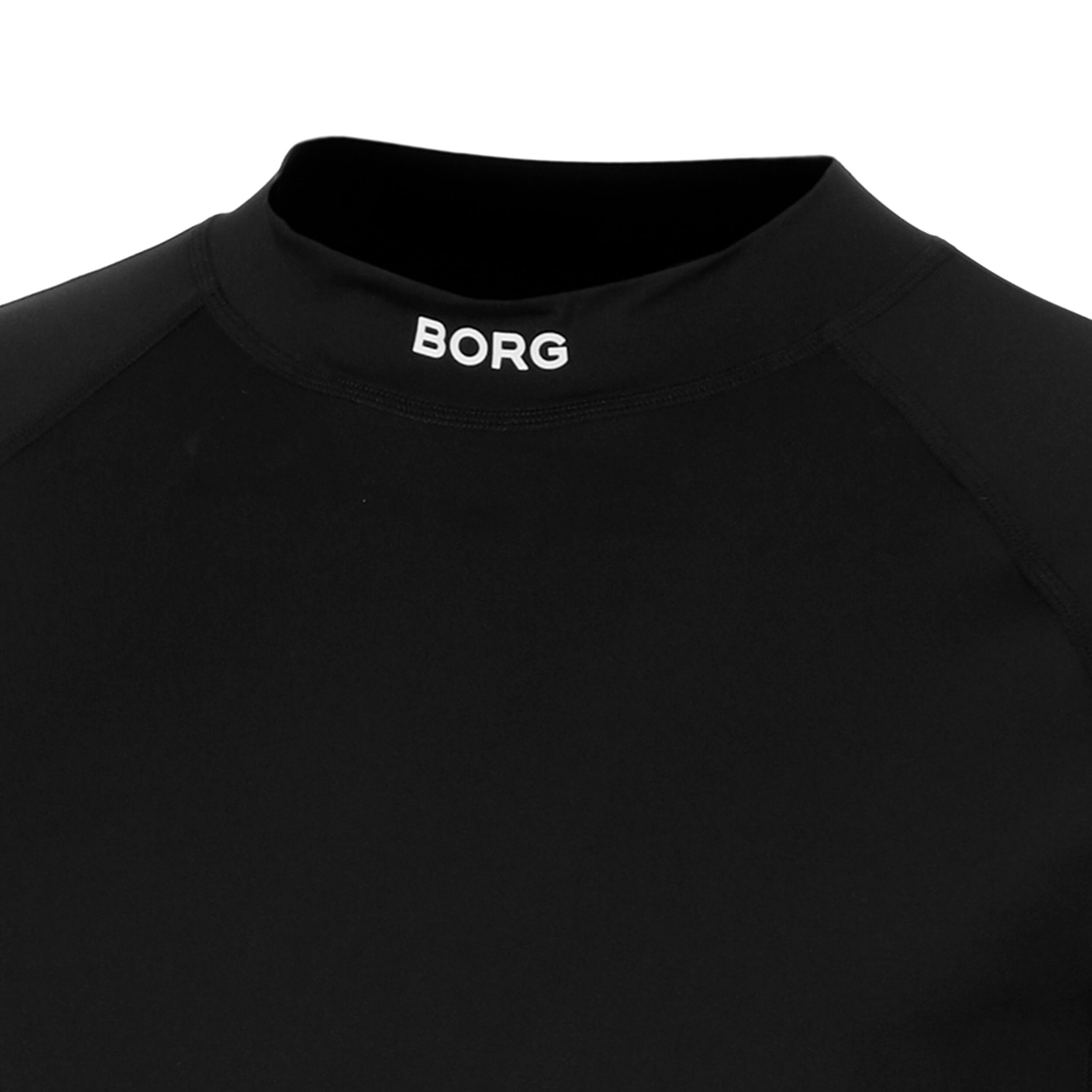 Björn Borg Mock Neck Haut Manches Longues Hommes - Noir