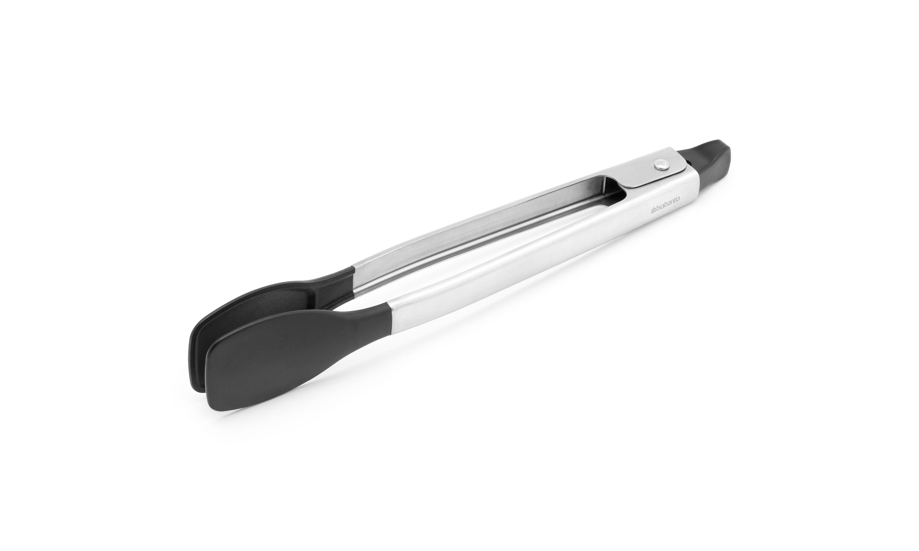 brabantia PROFILE 2.0 Küchenzange - Schwarz / Silber / B: 7.0 cm x T: 2.7 cm x H: 29.0 cm