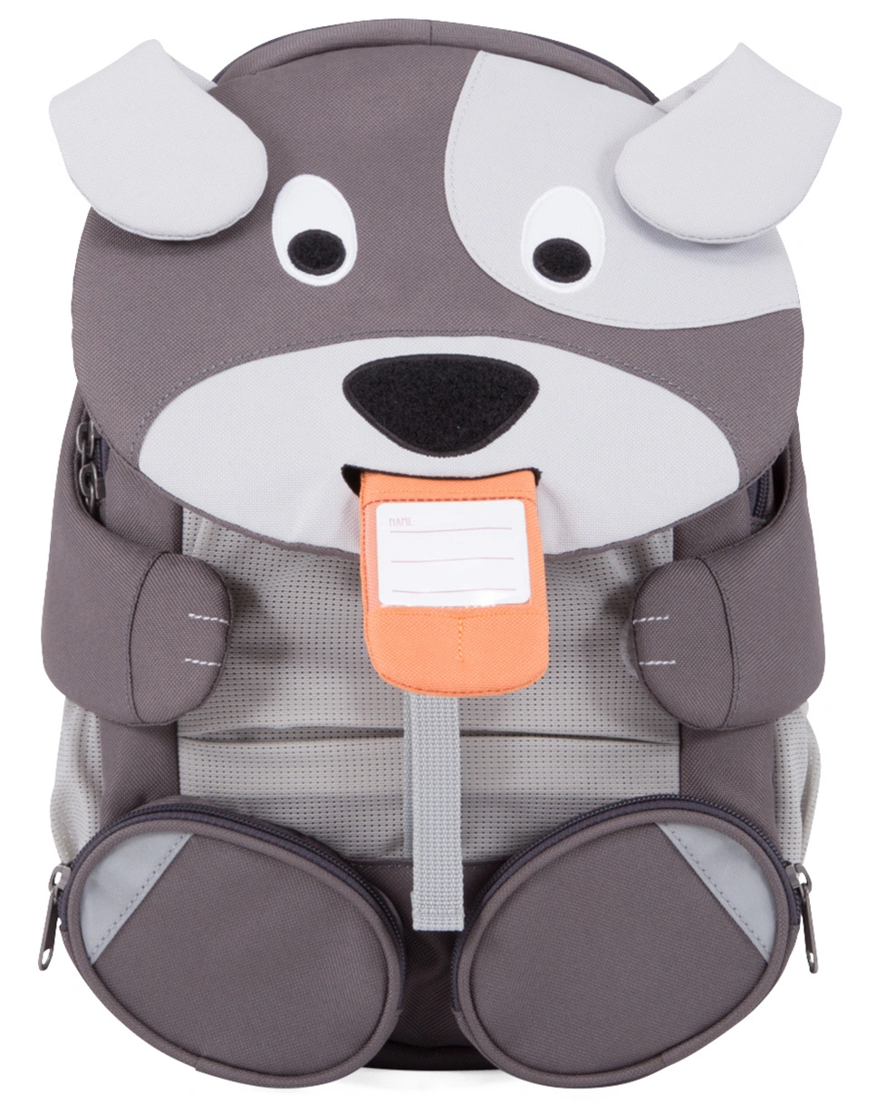 Kinderrucksack GROßER FREUND  HUND (20x31x12) in grau