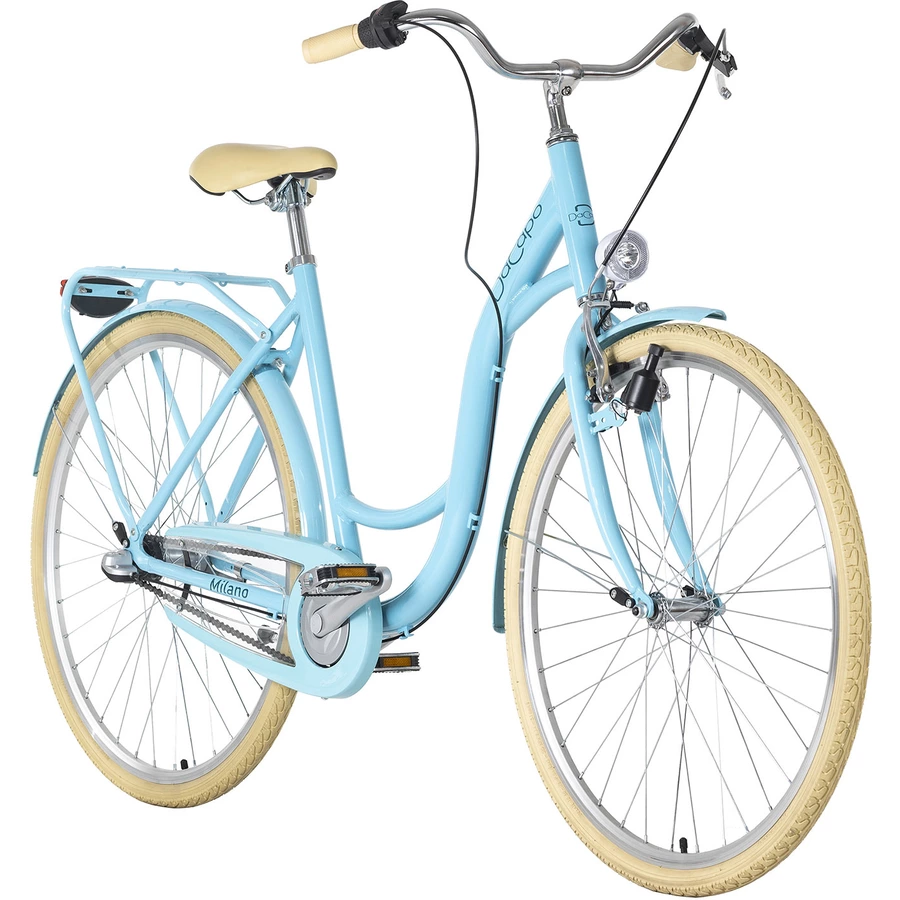 DaCapo Cityrad 3-Gänge Damenfahrrad Milano 28 Zoll Blau
