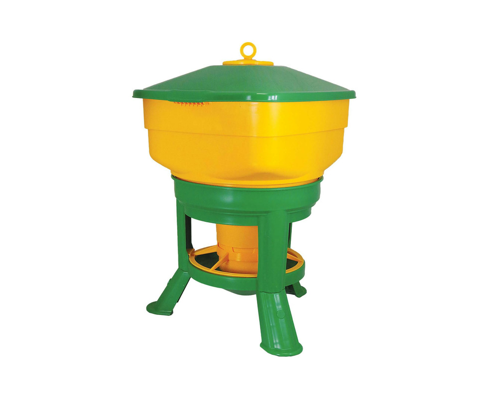 Mangeoire sur pieds 20 kg poules • mangeoire volailles