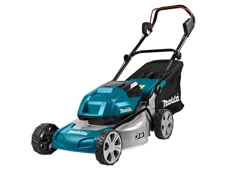 Makita Twin DLM460PT2 - Græsslåmaskine - ledningfri - 18 V - 5 Ah - 2 batterier - 2500-3300 opm - 46 cm - 25.3 kg
