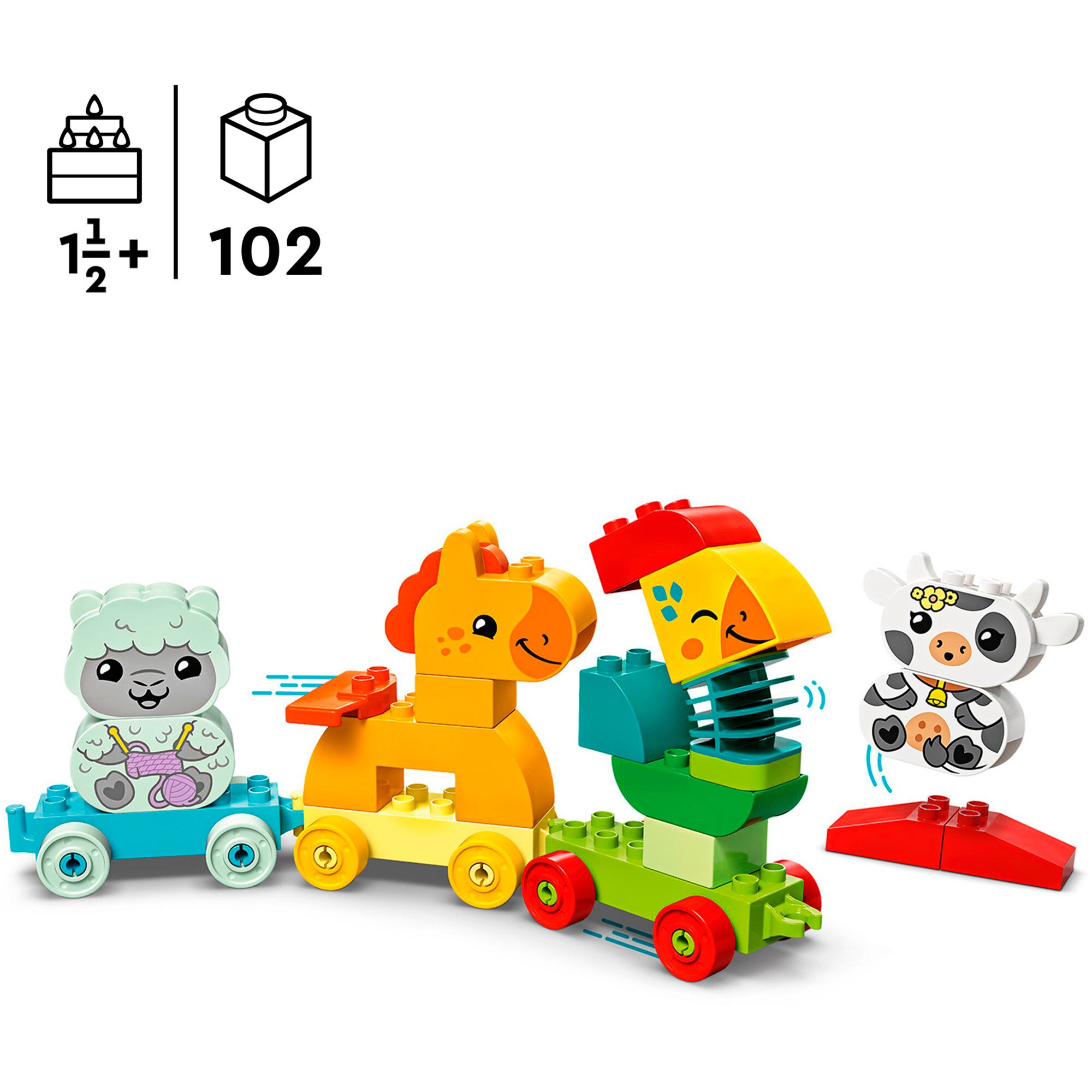 LEGO Konstruktionsspielzeug DUPLO Tierzug