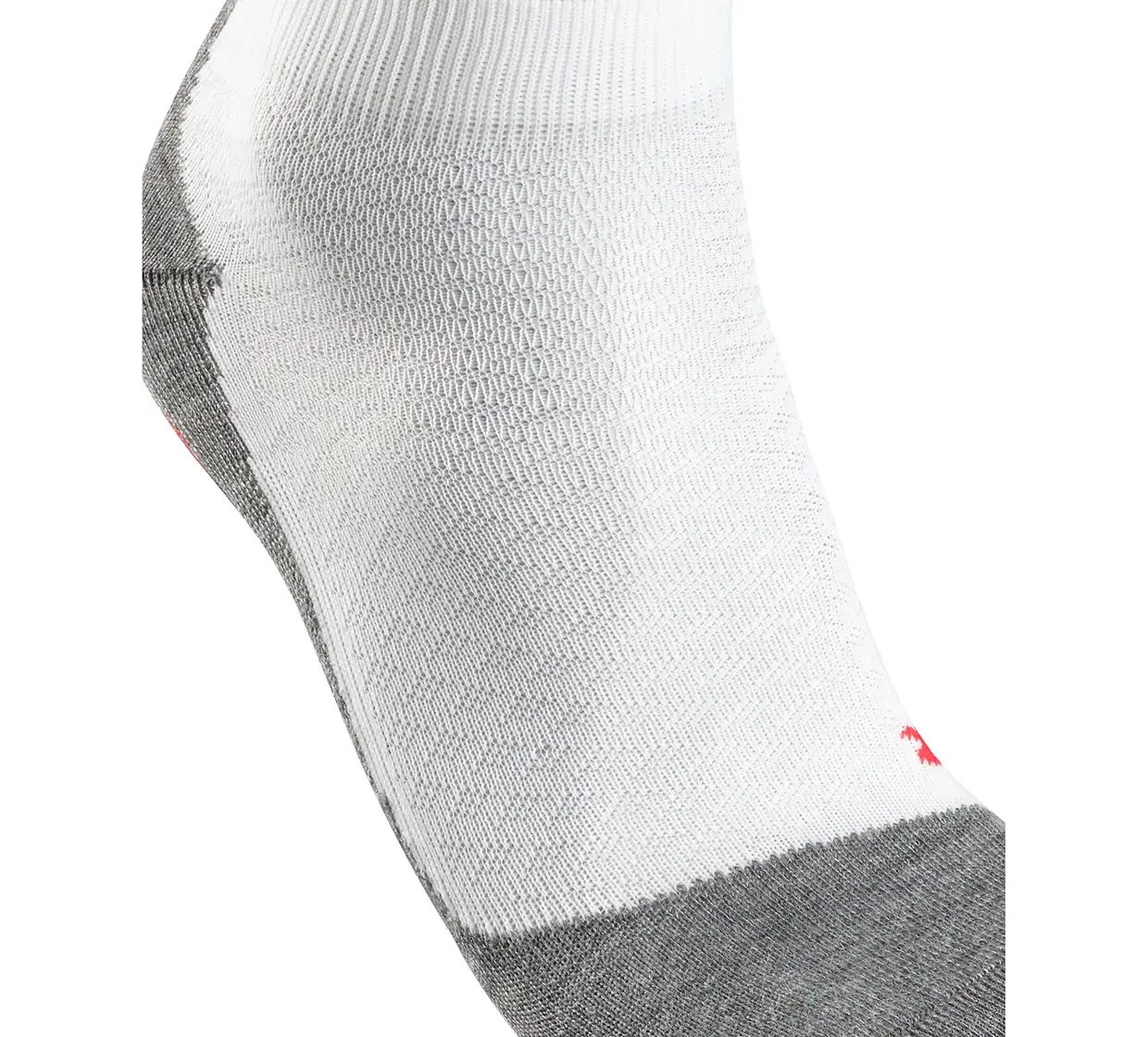 Falke RU5 Race Short Hardloopsokken Wit/Grijs Dames