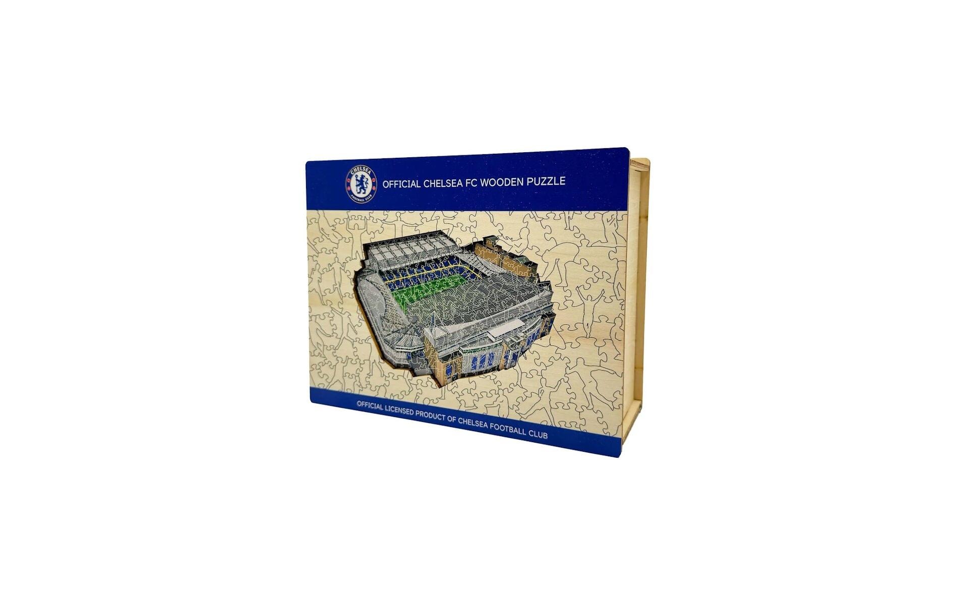 Chelesea FC – Stamford Bridge StadiumOffizielles Holzpuzzle, Grösse M