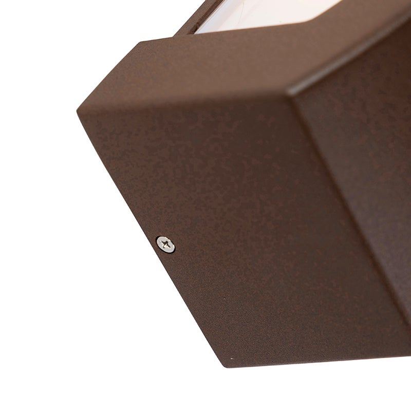 Moderne wandlamp, roestbruin, IP44 - Hurricane 1