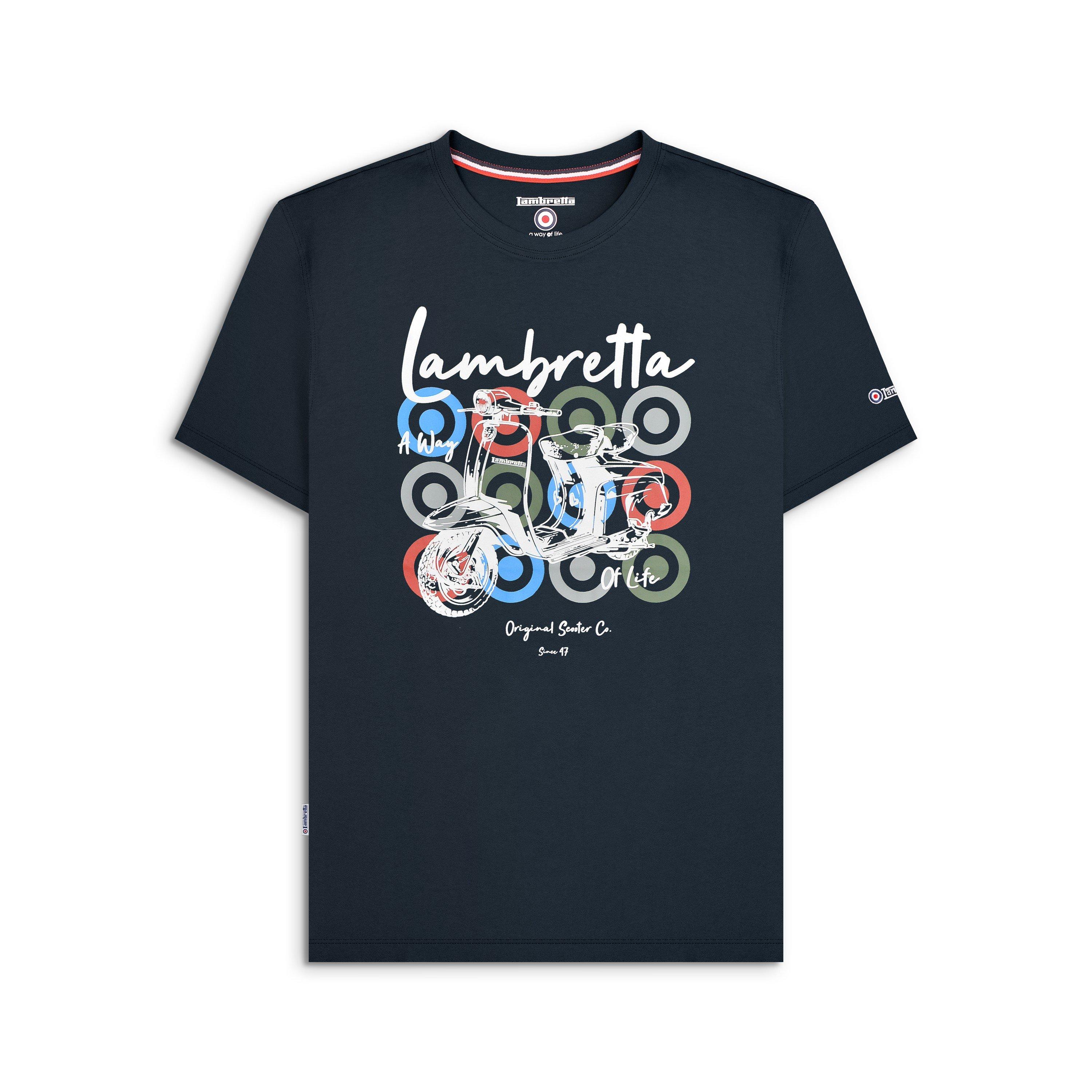 Lambretta Scooter Brand T Shirt Mens