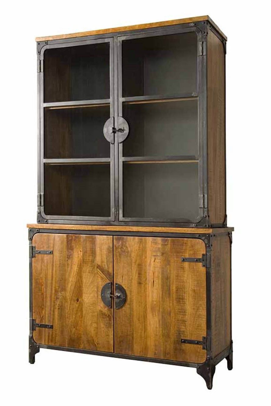 Vitrinekast IF 1085B Basto B120 x D45 x H210 cm