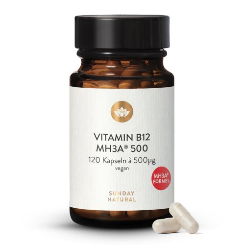 Sunday Natural Products  Vitamin B12MH3A ® Formel 500µg