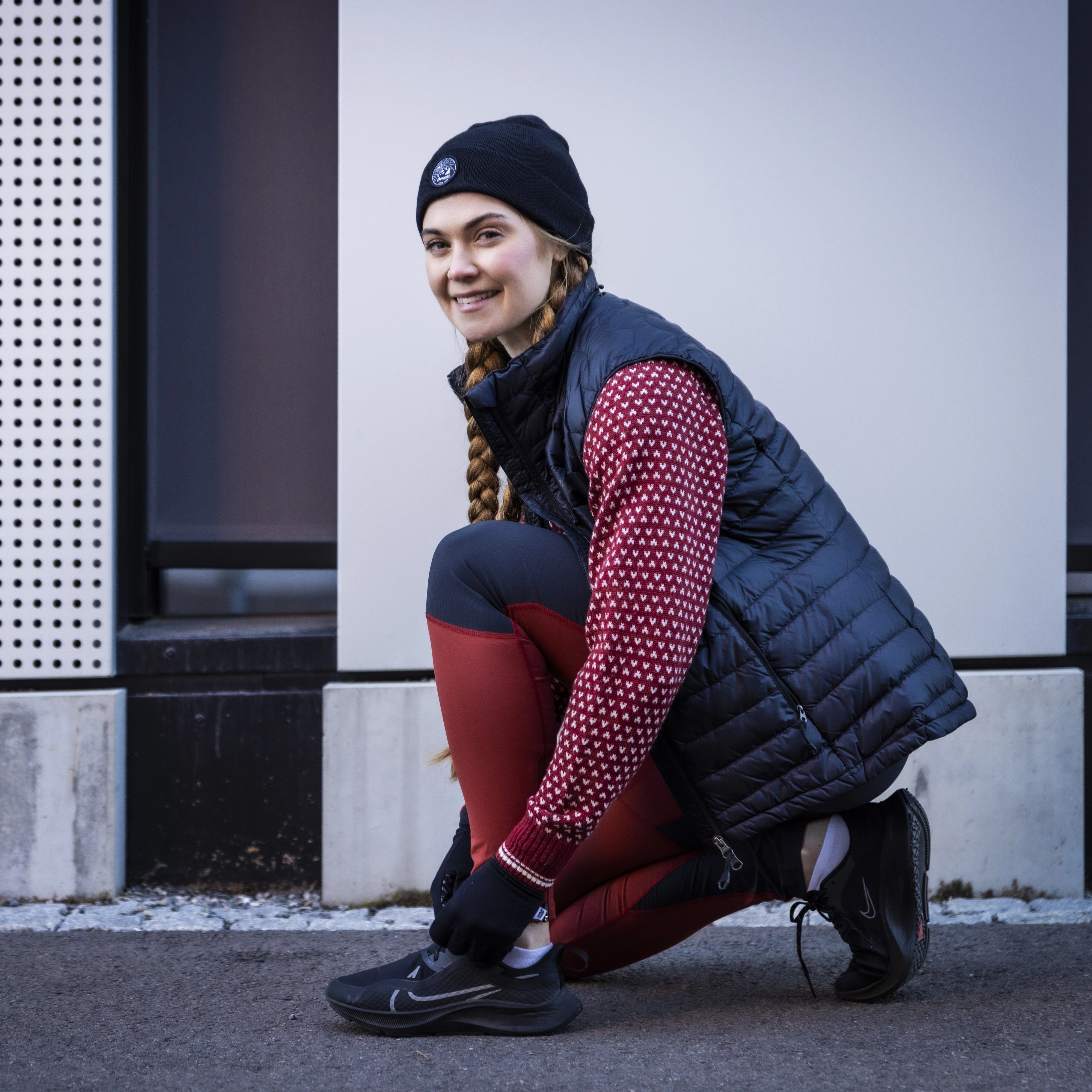 Fløyen Outdoor Tights Women Chianti Red