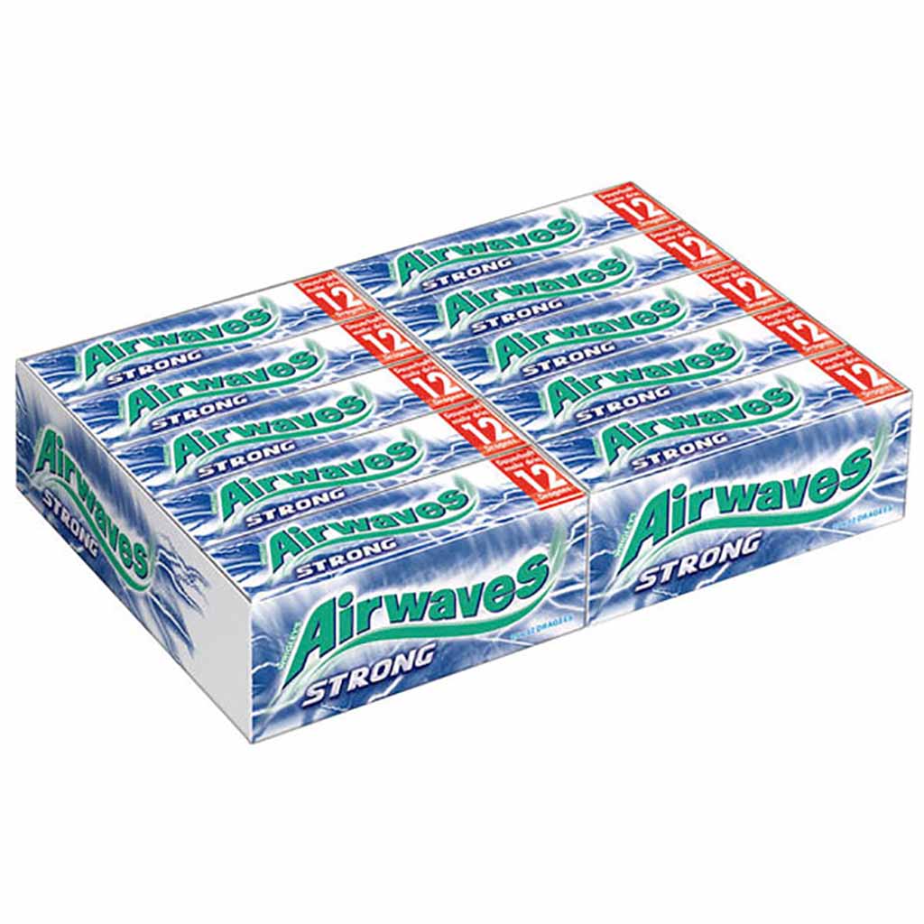 Wrigleys Airwaves Strong 30x 12er=360 Kaugummi MHD:26.1.26
