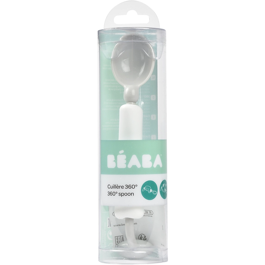 BEABA® Trainingslöffel 360° hellgrau