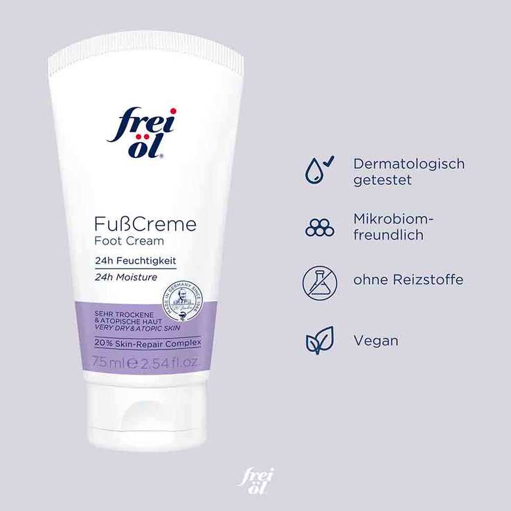 Frei Öl Hydrolipid Fußcreme, 75 ml