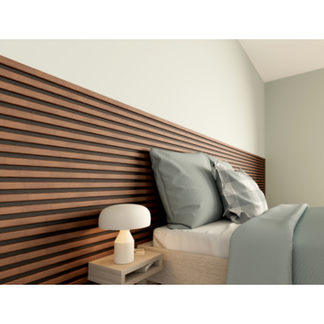 Kleurstaal lattenwand Decowall Acoustic rustiek eiken 18x30 cm
