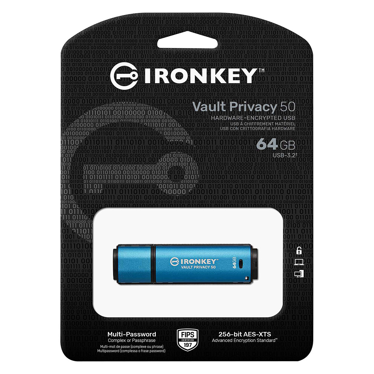 Kingston IronKey Vault Privacy 50 64 Go