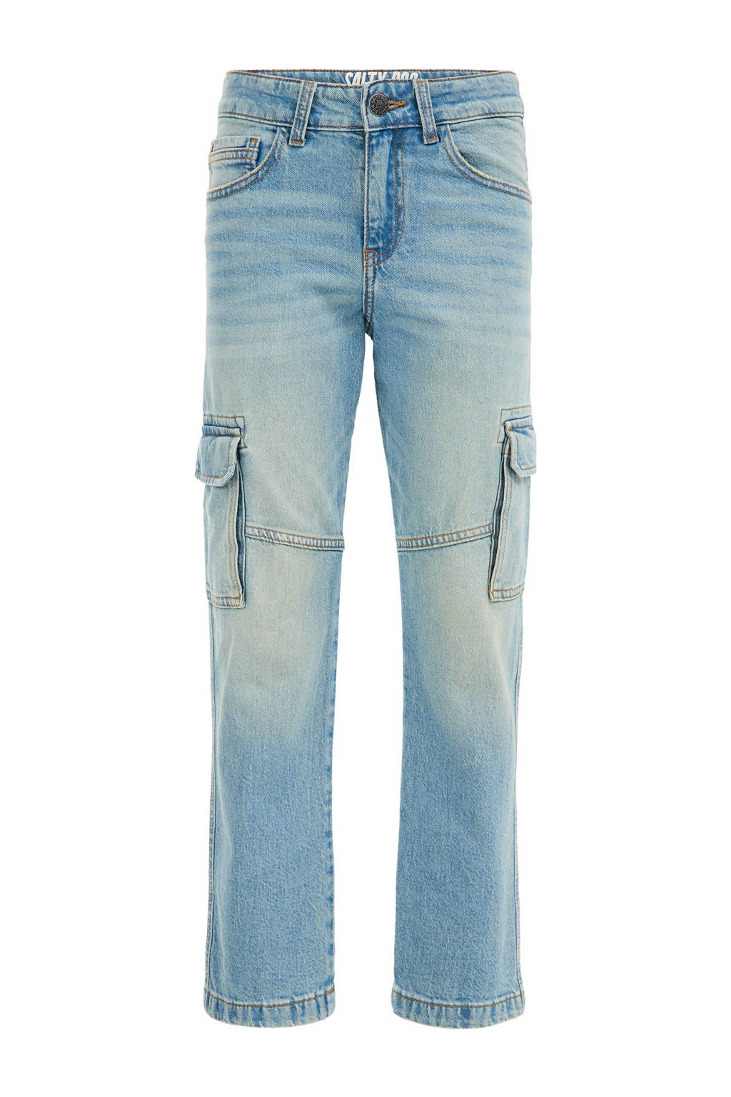 WE Fashion regular fit jeans bleached denim