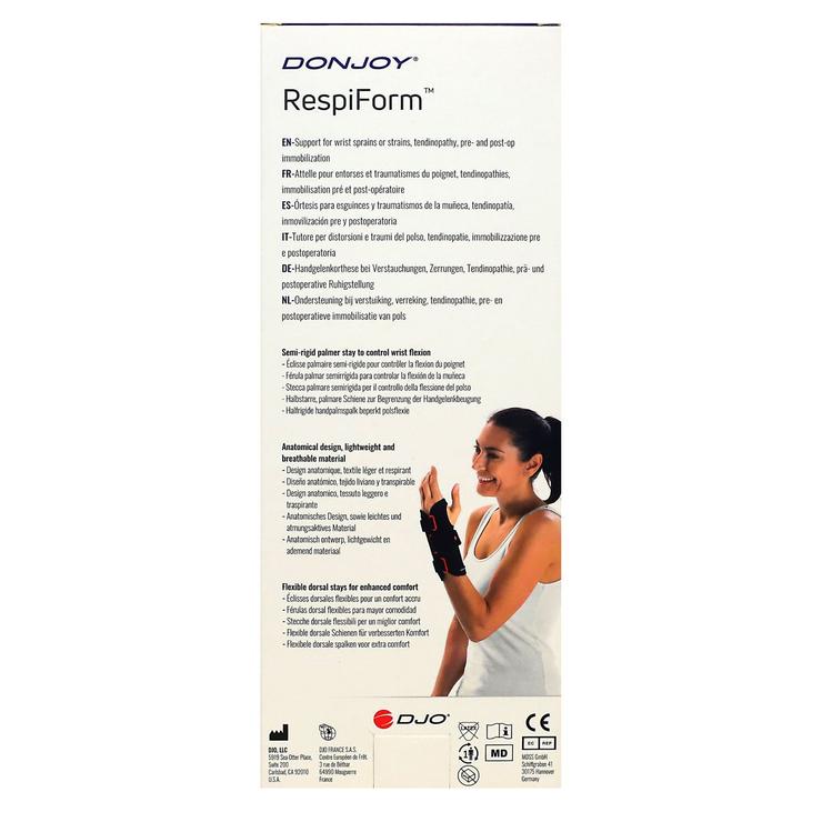 Donjoy RespiForm+ attelle de poignet pouce taille XL main gauche