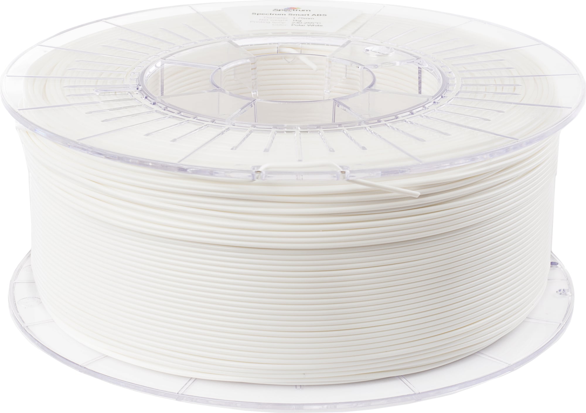 Spectrum  smart ABS Polar White, 1,75 mm / 1000 g    Modifiziertes ABS in Weiß