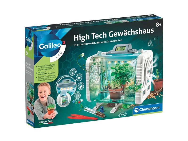 Clementoni Experimentierkasten High Tech Gewächshaus Experimentierkasten