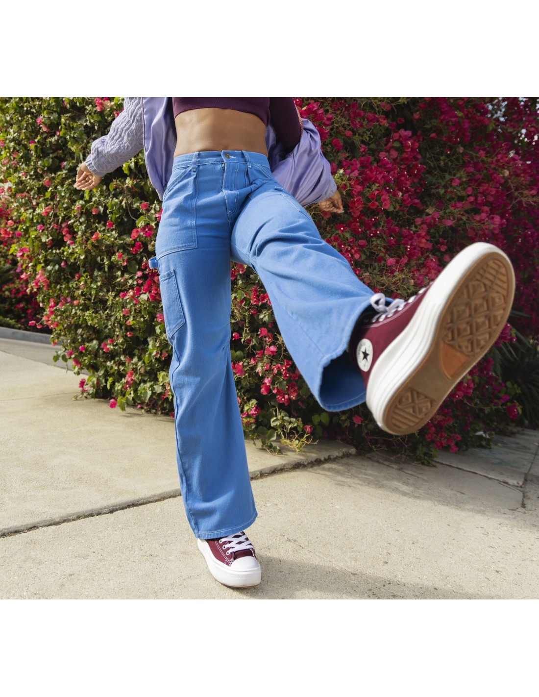 converse sneakers compensées montantes femme ctas move hi bordeaux