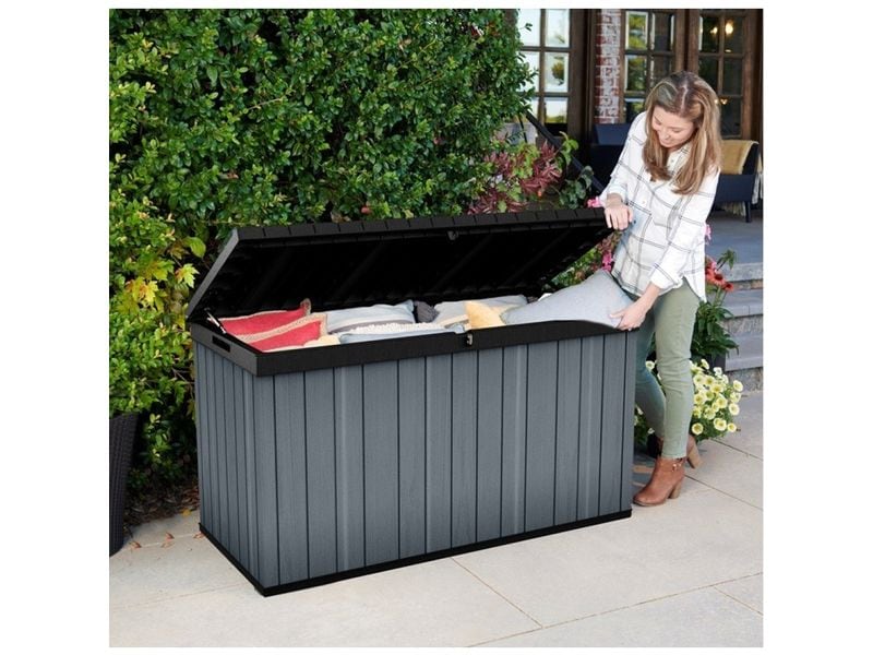Keter Gartenbox Darwin Box 570 l Grau Aufbewahrungsbox
