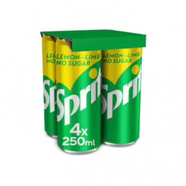 Sprite Citroen-limoen 4-pack