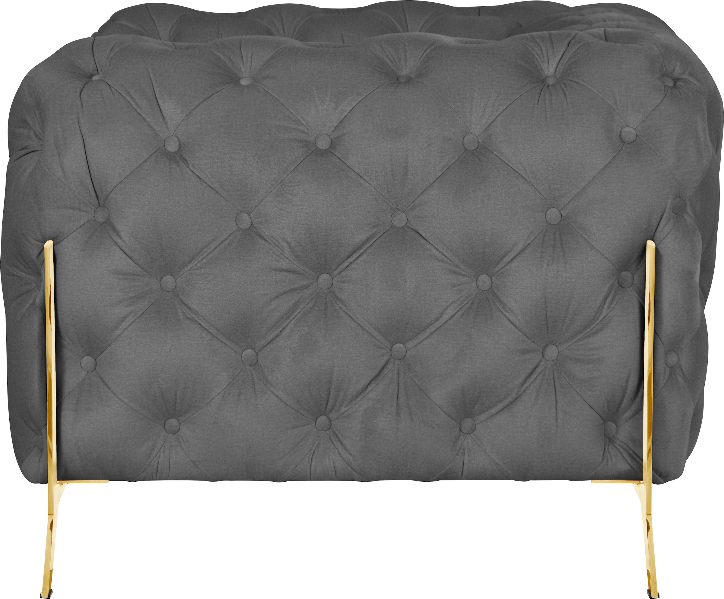 Home affaire Chesterfield-Sessel »Amaury Sessel« aufwändige Knopfheftung, moderne Chesterfield Optik, Fussfarbe wählbar