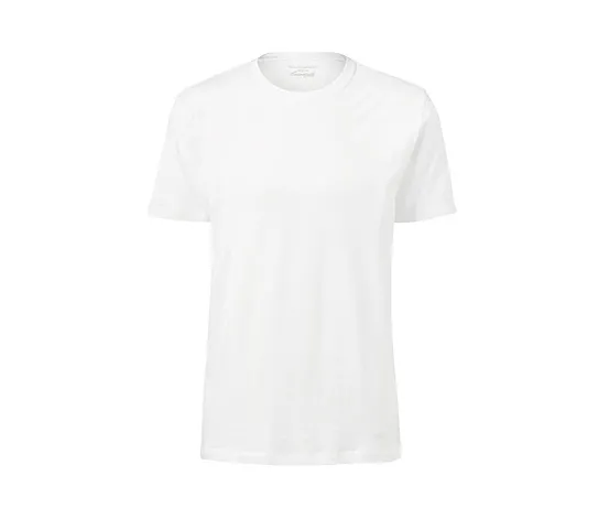 2 T-Shirts mit Rundhalsausschnitt, weiß