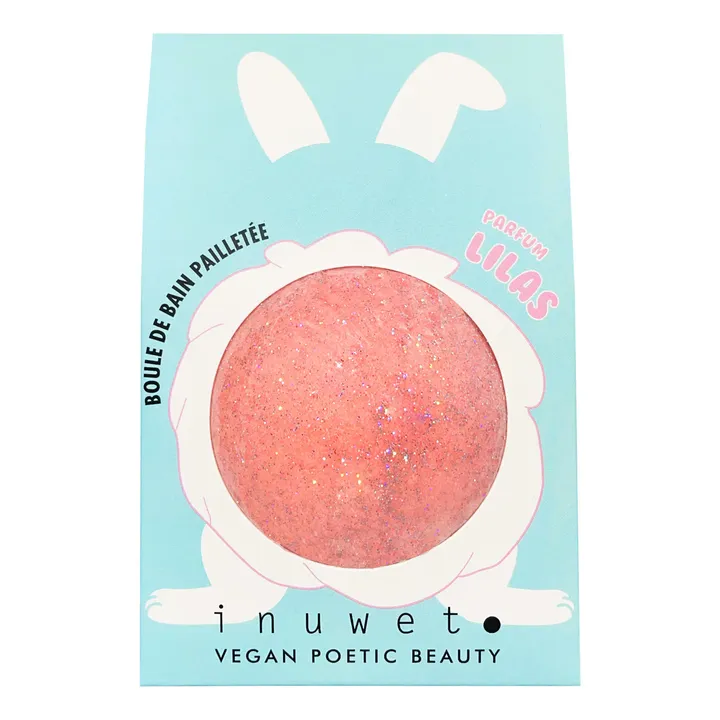 Inuwet Boule de bain pailletée Lilas - 120 g | Rose