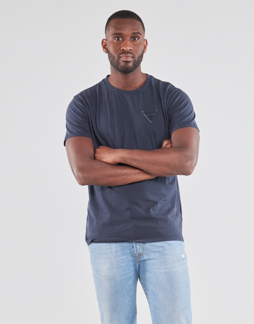 Guess - LOGO ORGANIC BASIC CN SS TEE - Marine