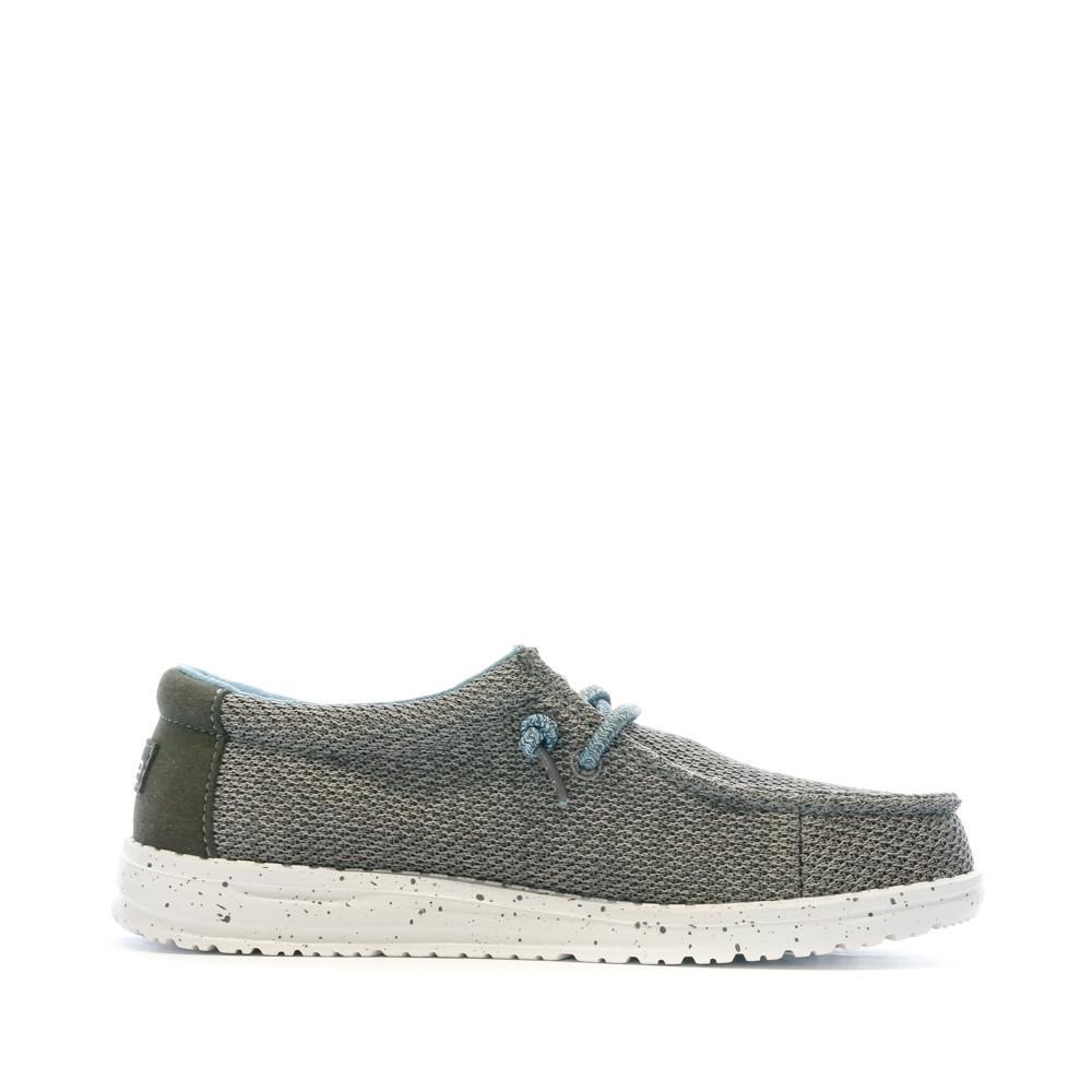 Hey Dude Chaussures Grise/Bleu Garçon Hey Dude Wally Youth