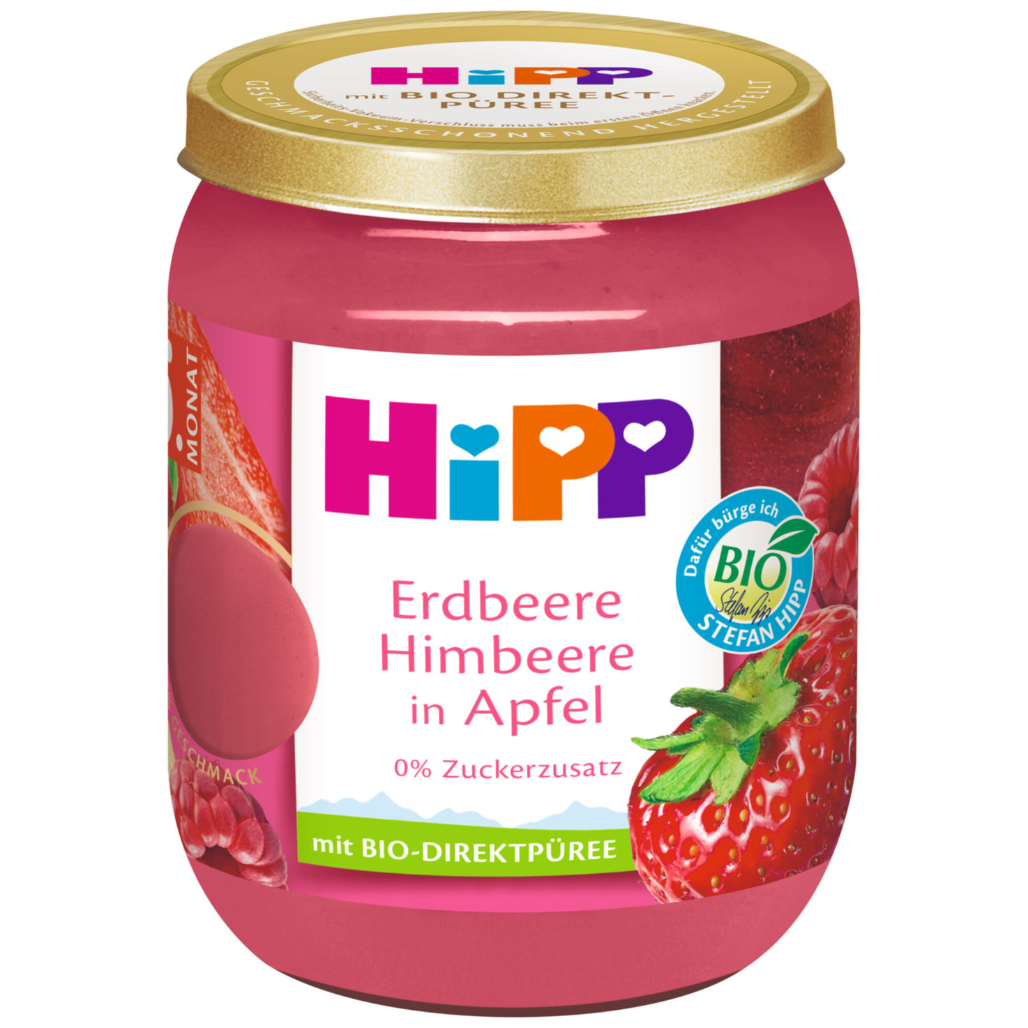 Hipp Erdbeere Himbeere & Apfel 5+ Monate