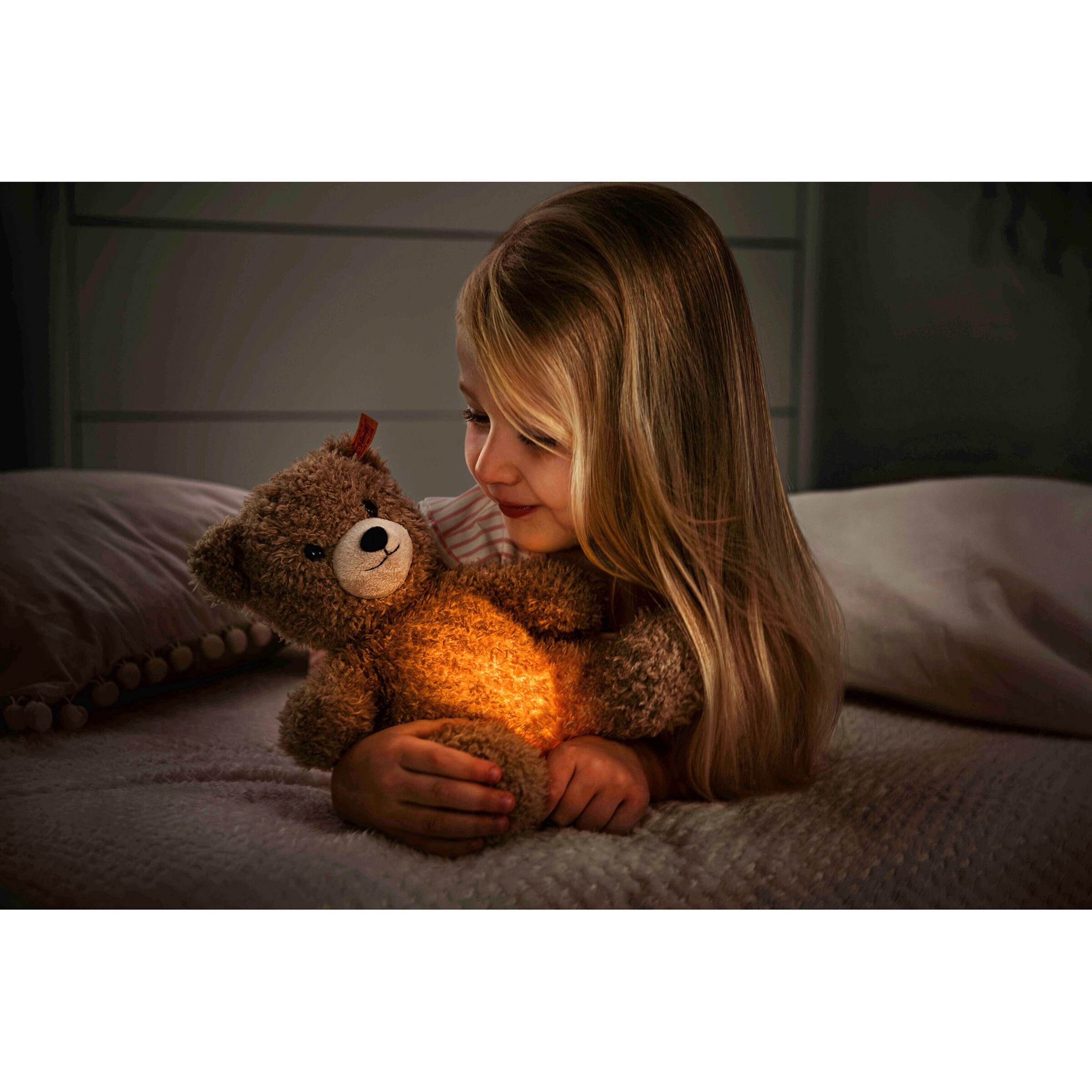 Steiff Kuscheltier Teddybär Caspar mit Nachtlicht Soft Cuddly Friends 28cm
