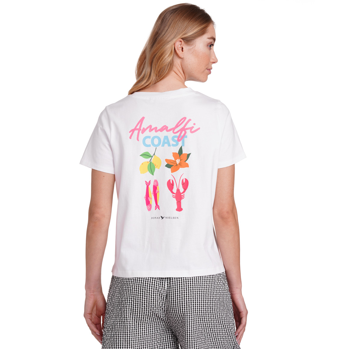 Jonas Nielsen Damen T-Shirt mit Print weiss