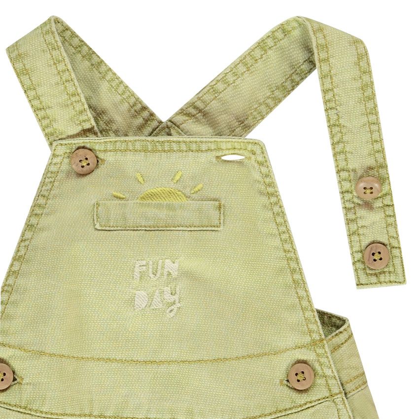 Ensemble barboteuse + t-shirt imprimé dinosaures pour bébé garçon - Blanc