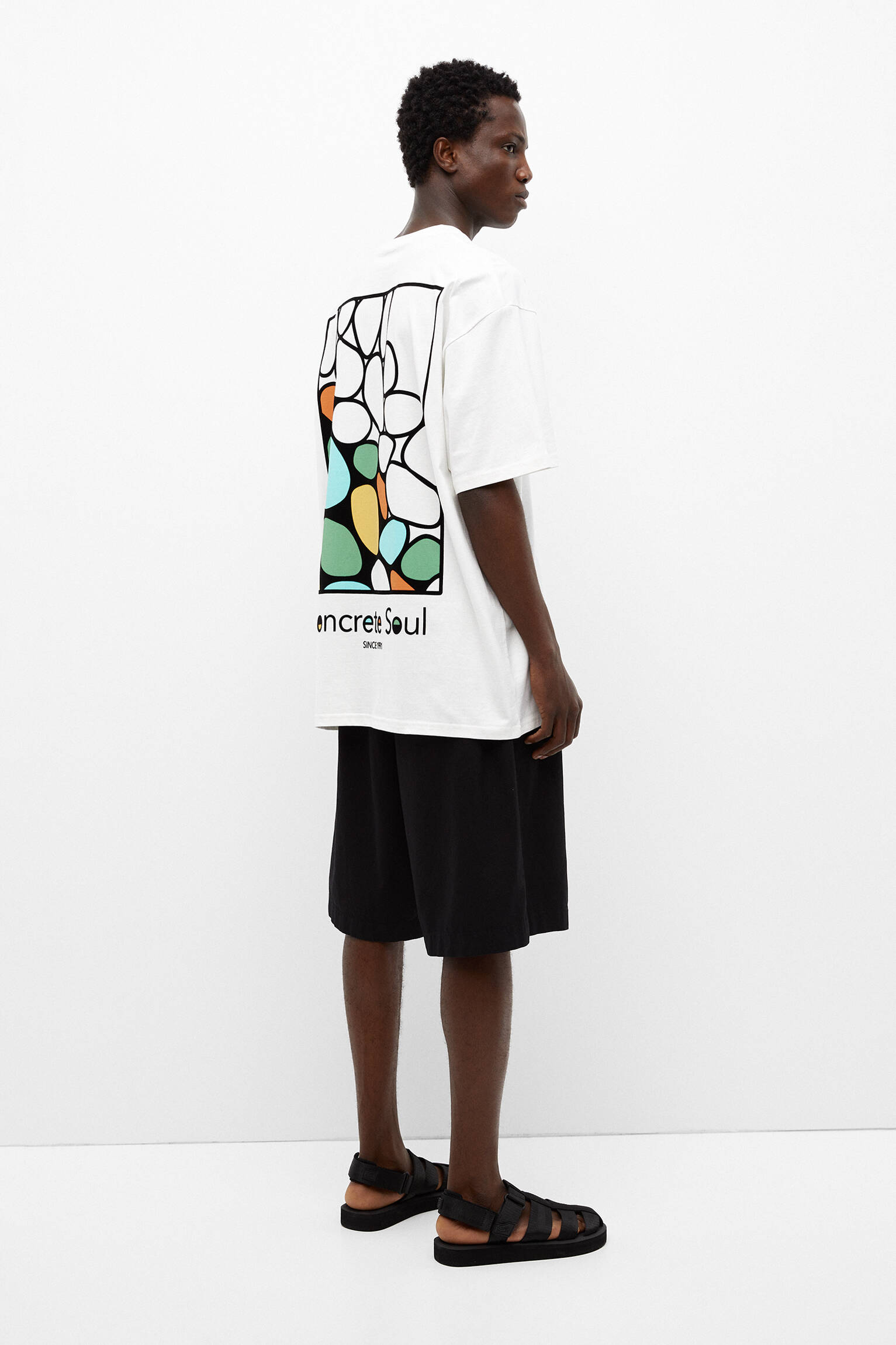 CAMISETA BRANCA COM TEXTO - OFF WHITE