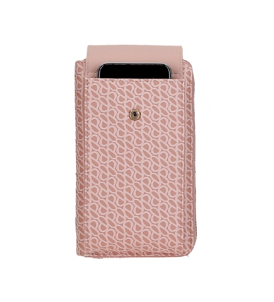 Bolsa transversal rosa Megan da Pepe Jeans para celular.