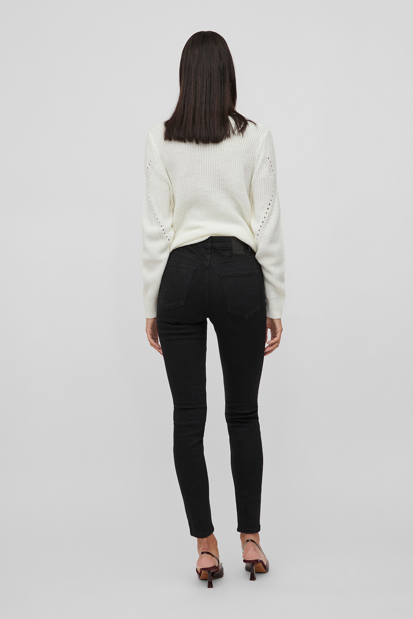 Calça jeans skinny Vila - Preta