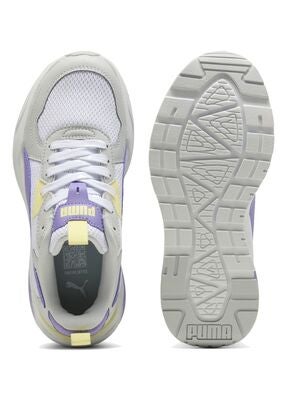Puma Trinity Lite Jr Sneakers, White/Lavender Alert/Glacial Gray