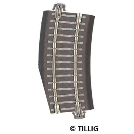 Tillig 83723 Bettungsgleis gebogenes Pass-Stück rechts R353/15°