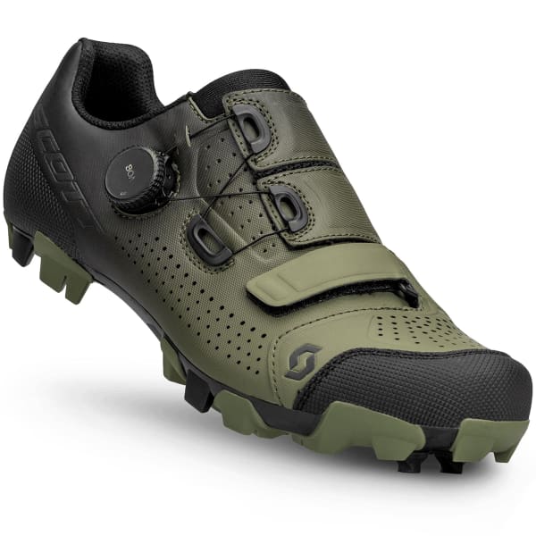 Chaussure VTT automatique SCOTT MTB TEAM BOA BLACK/FIR GREEN